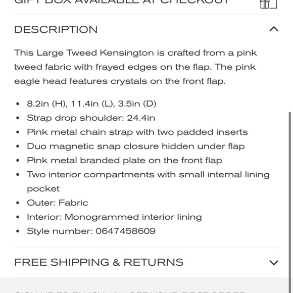 Kurt Gieger Kensington Handbag Pink Tweed Large - Picture 4 of 4